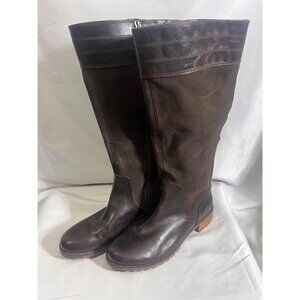 Timberland Women's 9.5 Bethel Heights Brown Suede Leather Zip Tall Boots…